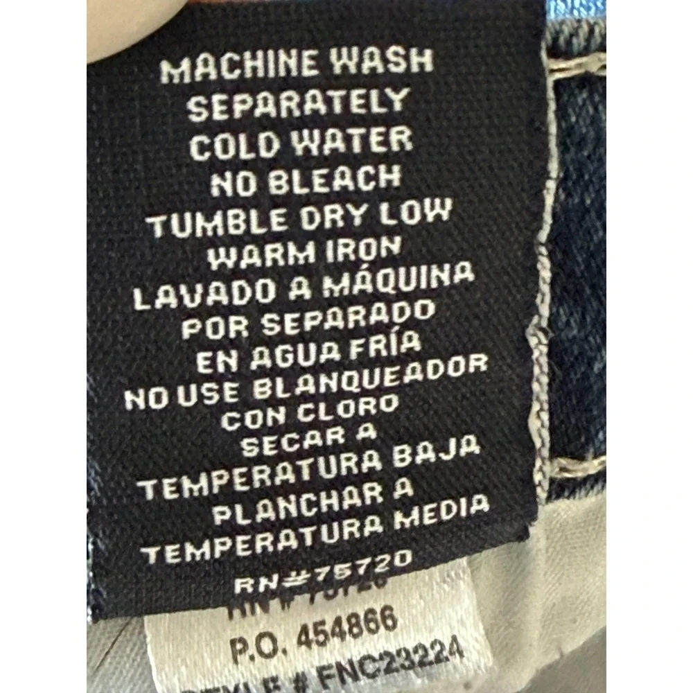 BKE Tyler‎ Straight Jeans Mens 40x32 Blue Distressed Destroyed FNC23224